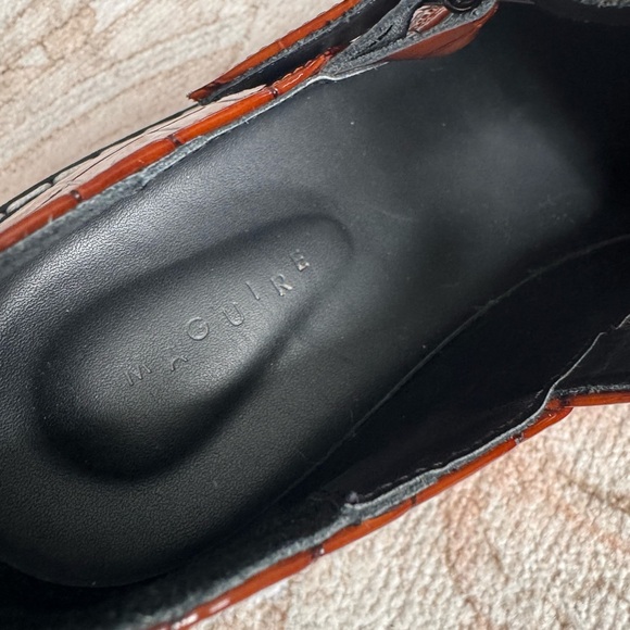 Neiva Croc-Embossed Leather T-Bar Mary-Jane - Picture 4 of 5